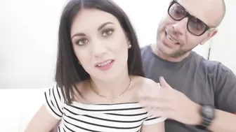 Goddess Bombshell getting a big black cock inside front of her hubby