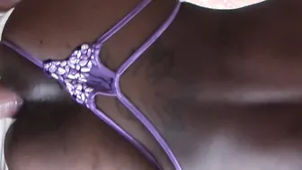 Black bae getting thick facial jizzed to combine with earrings