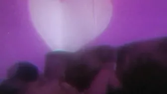 masturbating under the projector light