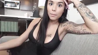 Crazy sex with my Beauty hispanic teenagers stepsister Camila Cortez inside the morning