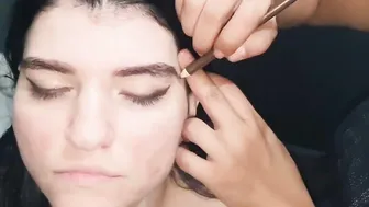 Paty Ass getting dripping while preparing an actress for the movie Snow White Actress - Paty Booty