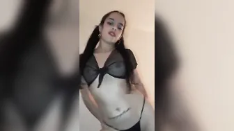 Hispanic dances wearing small g-string