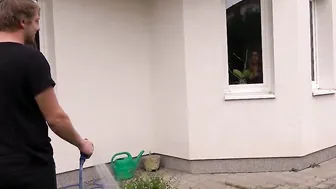 Bi Gardener spying on freaky lovers