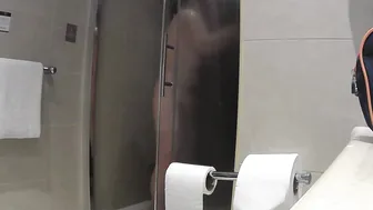 Interracial Shower Sex on Date Night. Real Cuckolding.