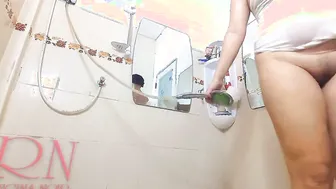 Do you wanna banged a sluts inside the shower? Nice lady masturbates inside shower room. web cam two-four