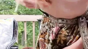 Public very lusty play snatch inside lingerie