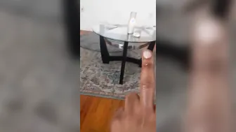 Finger inside the butt hole