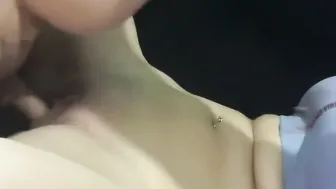 Chubby hubby has quickie with wife’s Hottie friend then fucks them both