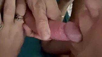 mistress passionately appreciates her mans penis. Tempting her gag reflex. She’s blowing thirsty