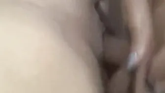 Having Fun with vibrator into my leaking snatch