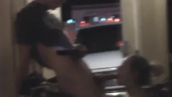 My Vegas Vacation Part one- Hard Motel Sex with the Door Open  Gets Ready For a Slutty Night