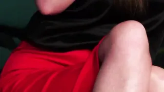 British CFNM femdoms tugging and jerking inside dirty group
