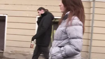 Tourist chick into Denims Stripped and Anal Boned Rough