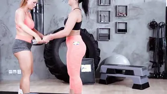 Fitness Rooms Czech girlfriends Katarina Rina and Zuzu Sweet
