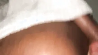 Hand inside booty