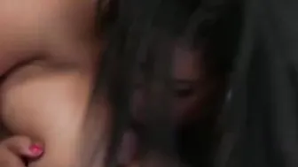 Ebony BBW Honey Suck And Fucks White Dick