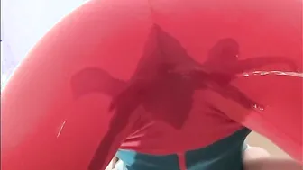 Facesit Pissing Tight Red Leggings