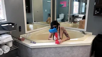 100lb Dark Hair vs Monster Vibrator with Bonus Bloopers and Sex Toy Contest