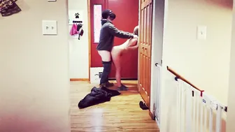 Ex-Wife flashes and fucks the delivery man