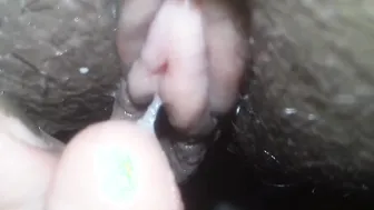 Gigantic clitoris inside Halloween