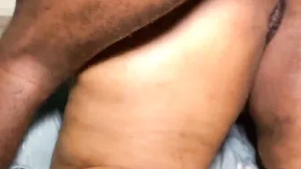 Lazy fat bbw mama deserves no mercy while being banged
