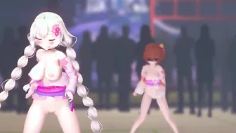 mmd r18 Akari-chan LOVE  JOY no mosaic Boobs version 3d cartoon