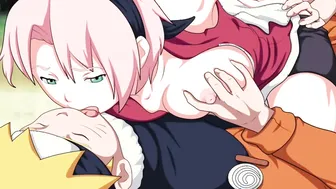 NARUTOS SHADOW CLONES BANGED SAKURA