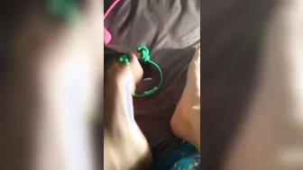 Toe dexterity see long graceful foot pick up objects and tease soles