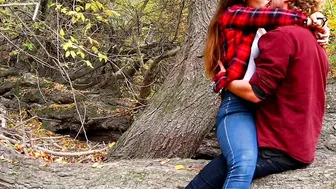 Autumn into Love (I bent my Bombshell eighteen gf over to a tree after a long passionate making out)