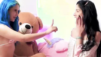 Slutty teens Min Galilea takes her friend home to performance her the magical world of masturbation and scissoring Follow them