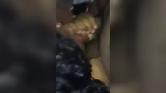African Skank Sucking Off A Random Guy