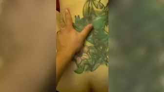 Anal cream pie into fat booty