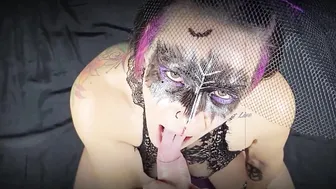 pov Creepy Hand Job Jizzed Witch Costume