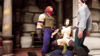 Orc porn video – Chick takes Elf Human and Orc Dicks into a WhoreCraft.