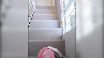 Latin women masturbates into Beauty salon
