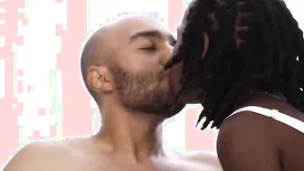 White panties on african Hazel Grace looks awesome