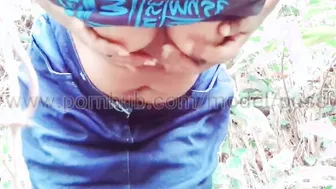 My step sister outside sex fun