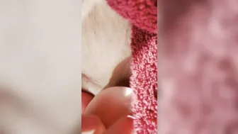 Mommy tries to got off QUICK and SQUIRTS with her dildos..shh
