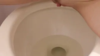 Power Peeing inside the Restroom