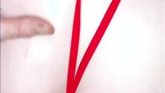 18 Year Old squirts then getting cumshot inside underwear