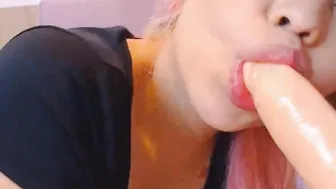 Whore Riding Her Dildo