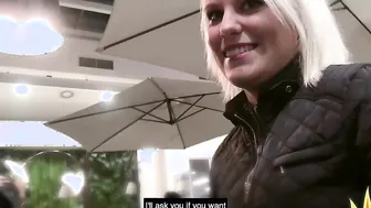PublicSexDate - Blonde Women Linda Summer and Lucy Shine 3 Way with Blind Date