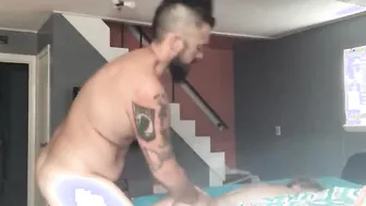 Massaging Queen Marie with some Analingus