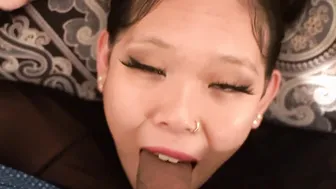 my Bae oriental friend let me borrow her mouth for the night (best oral sex ever)