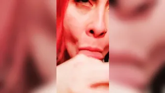 Eros Empress Gothic Witch Fellatio cummed cumplay and drink