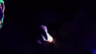 UV Glowing Bad Dragon Dark Play - Too Tight For My Gigantic Dildos