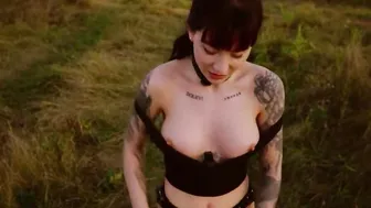Booty to mouth domination for female human centipede creature