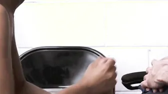 Hot Dark Haired Redhead Slut Gets Punished By The Office Cop For Stealing