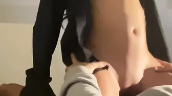 Taking a Break after the Office I get a Cummed on my Boobies - Who is Lilly