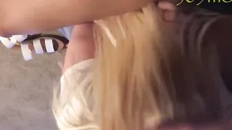 (Cheating While On Phone) Crazy House Fiance Really Talks To Hubby While Sucking Off big black cock